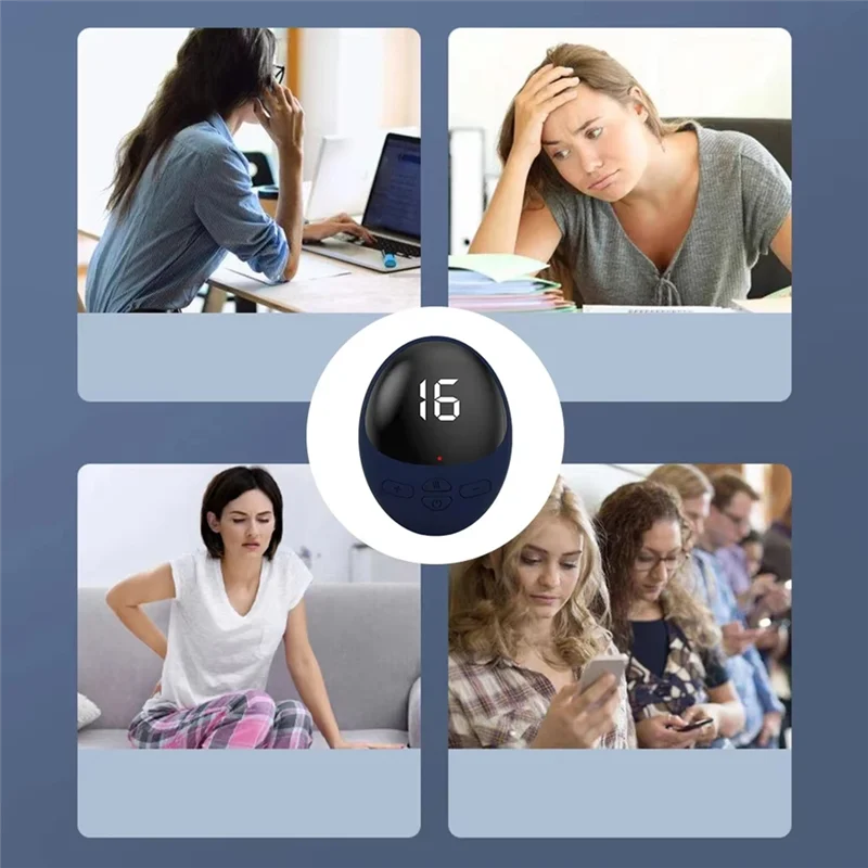 เครื่องนวดคอและไหล่ขนาดเล็กแบบชาร์จไฟผ่าน USB รุ่น AB43 สำหรับใช้ในบ้าน, แผ่นประคบไฟฟ้าบรรเทาอาการปวดกระดูกต้นคอ