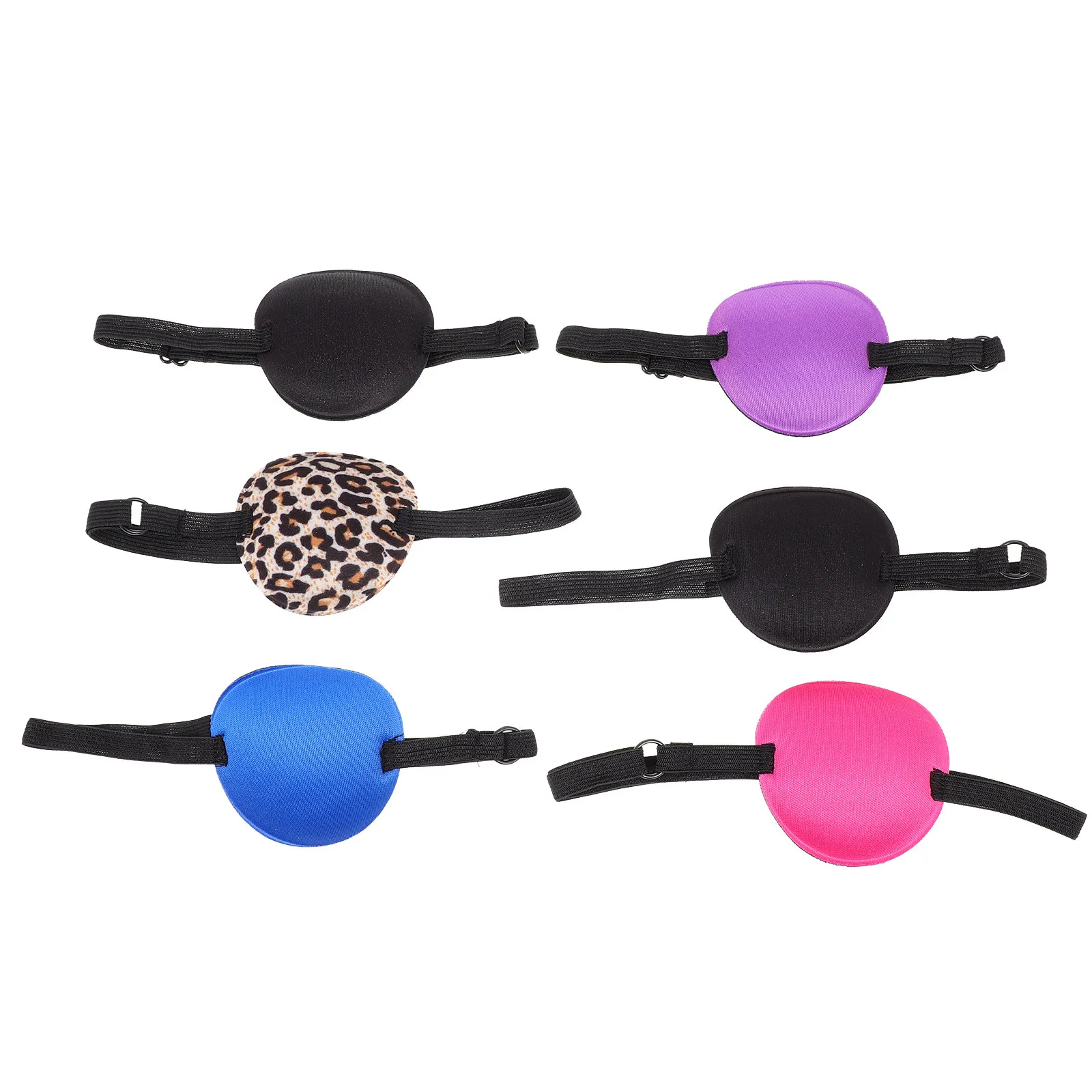 

6Pcs Elastic Adjustable Eye Patch for Adults Kids Amblyopia Correction Soft Breathable Skin-Friendly Eye Protective Cover