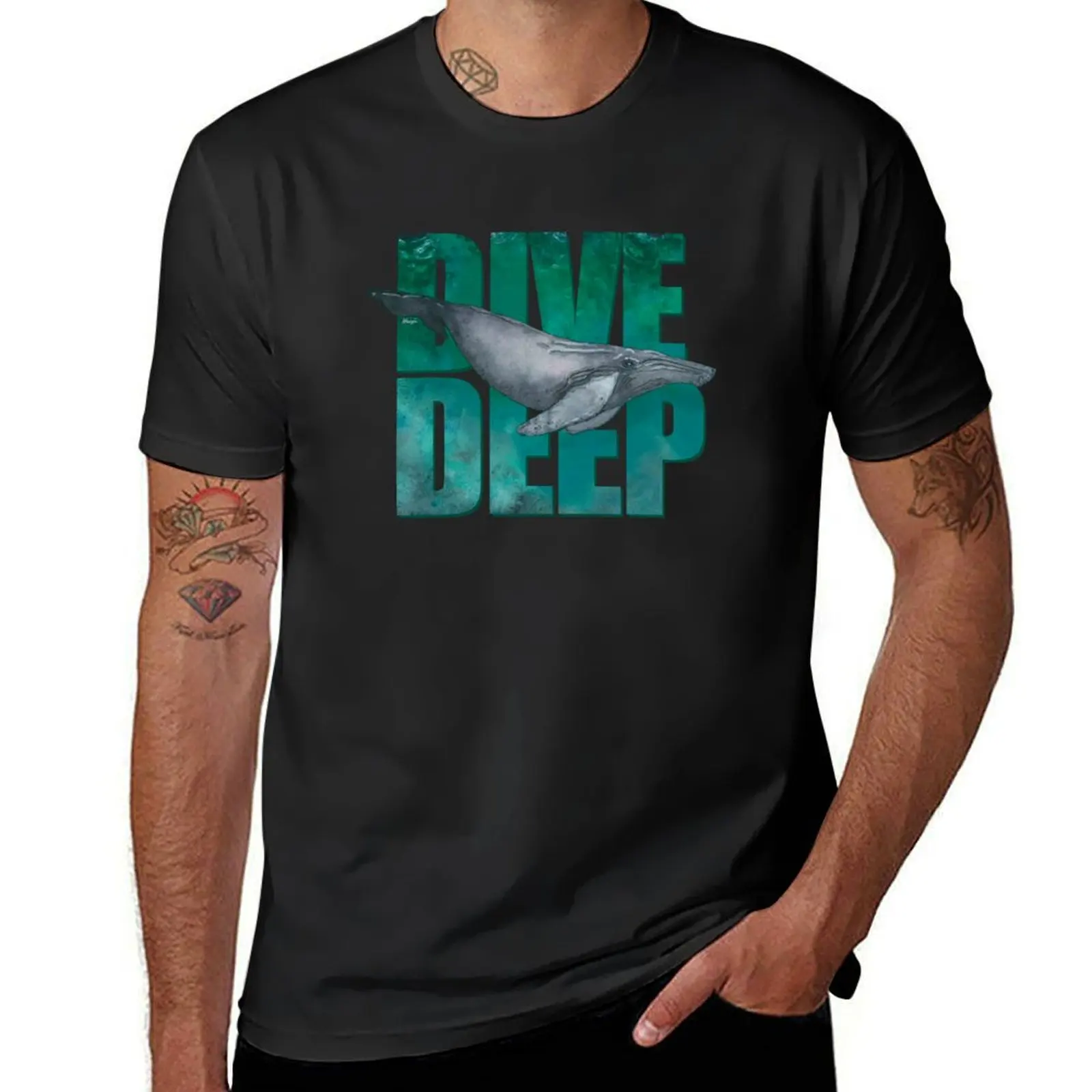 

Dive deep. T-Shirt clothes vintage t shirts Funny t-shirt vintage graphic tee men t shirts high quality