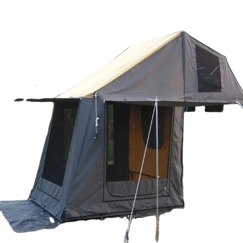 

Manufacturer Price Four-Season Waterproof Car Rooftop Tent with Annex Quick Automatic Opening One Bedroom