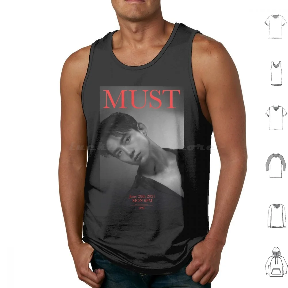 Taecyeon 2pm-Must Tank Tops Vest Sleeveless Taecyeon Ok Taecyeon 2pm 2pm Kpop Kpop Must Album Must The Hottest Origin Taecyeon
