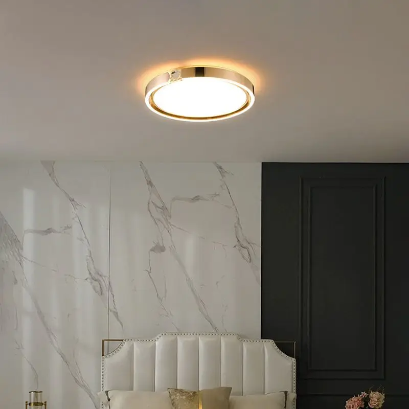 Modern Ring LED Ceiling Light for Living Dining Room Food Tables Kitchen Bedroom Study Designer Lamp