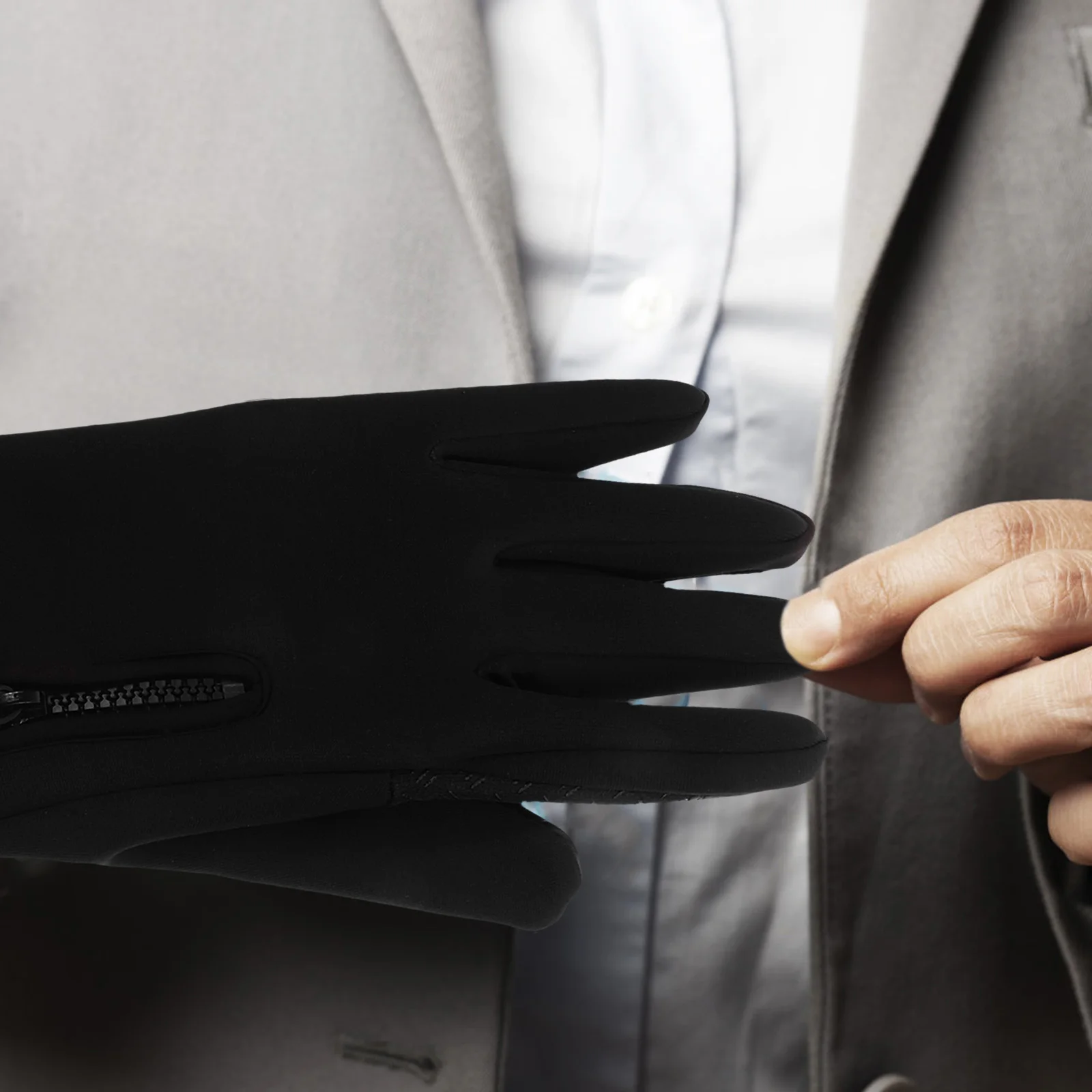 

Screen Fleece Gloves Winter Outdoor Windproof Waterproof Anti-Slip Full Finger Gloves For Smartphone Xl Black Durable