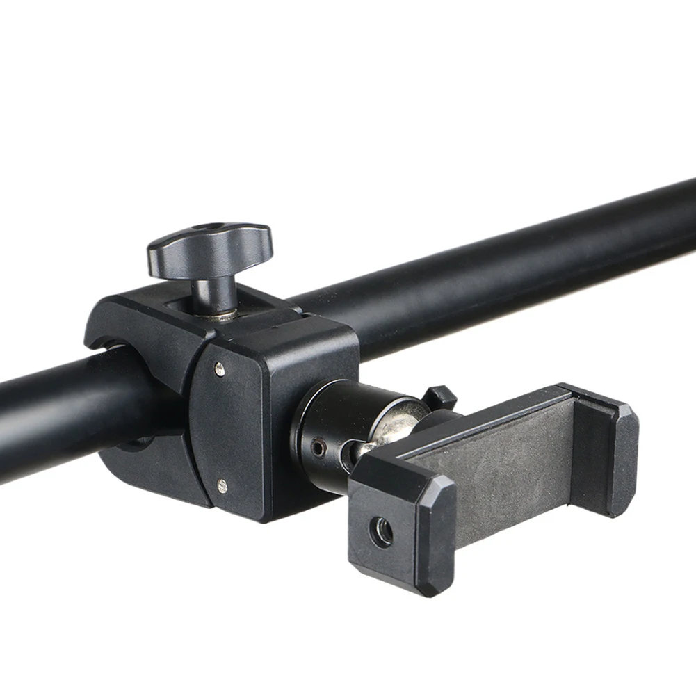 Live Broadcasting 7*5*3.8cm Adjustable Mic Stand 1 4 And 3 8-inch Screw Interface ABS Material Adjustable Height And Angle