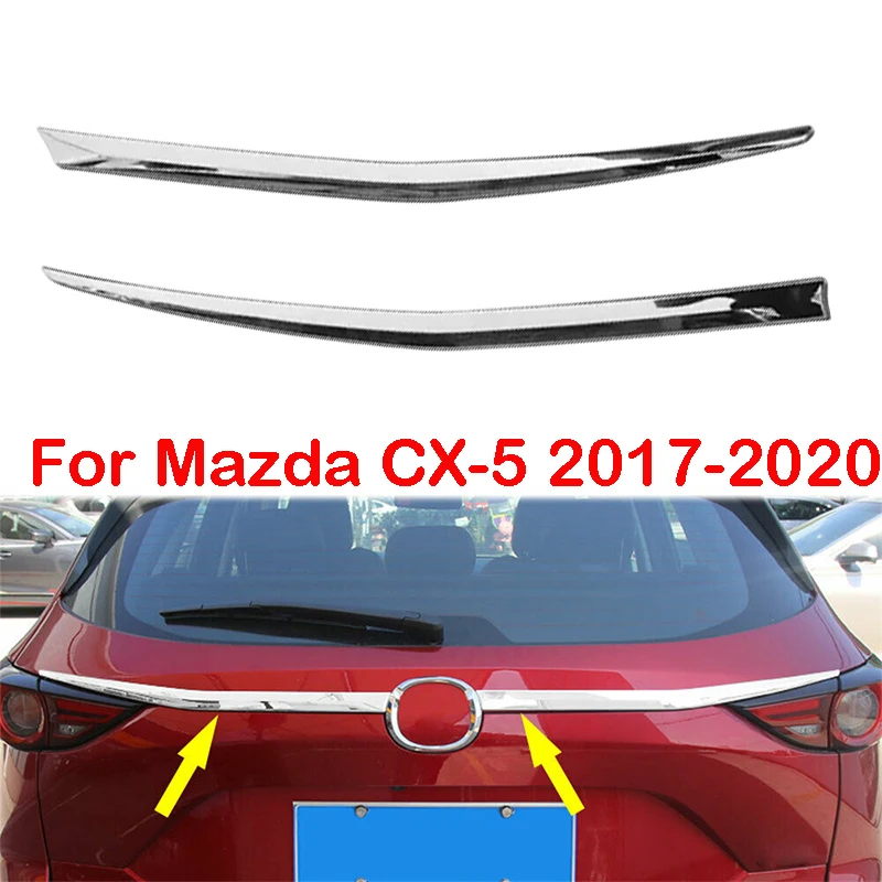 

Для Mazda CX-5 2017 2018 2019 2020 крышка багажника автомобиля, Обшивка багажника, хромированная крышка багажника из АБС, Обшивка багажника
