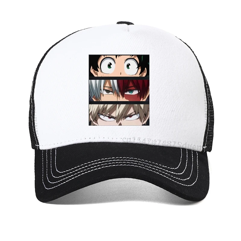 My Hero Academia Cute Anime baseball cap Women Casual Harajuku cosplay hat Summer men mesh ventilation Snapback Hat