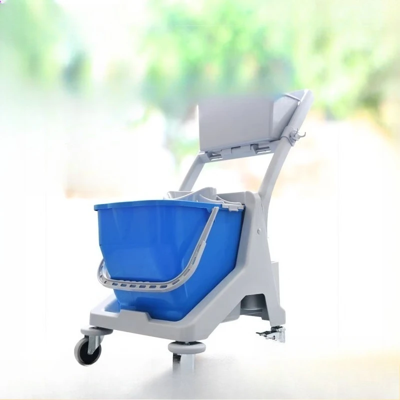 

JTB25 Mini Cleaning Service Truck 25L Round Floor Mop Squeeze Bucket Squeeze Truck with Wheels