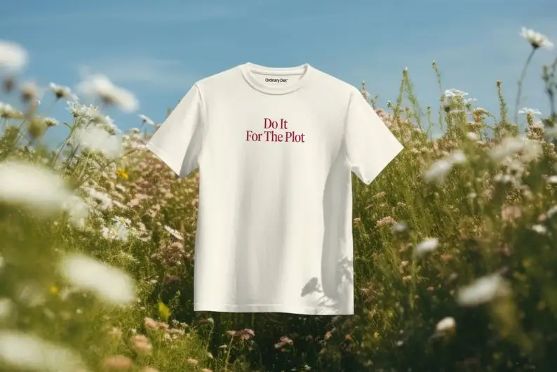 Do It For The Plot / Unisex T-shirt / Graphic / Aesthetic T-shirt / White  with phrase