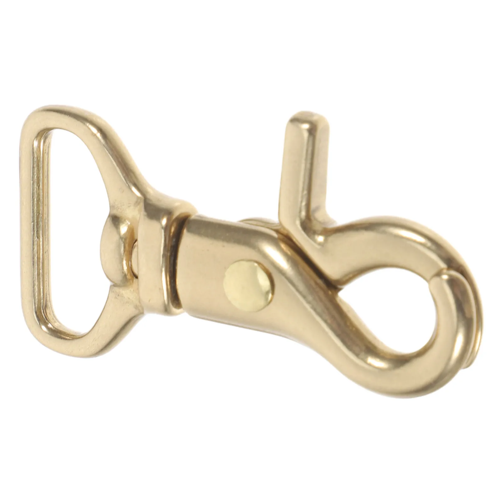

Brass Keychain Swivel Snap Hook Pure Copper Lobster Clasps Golden Heavy Duty Hooks for Bag Wallet Strap Attachment