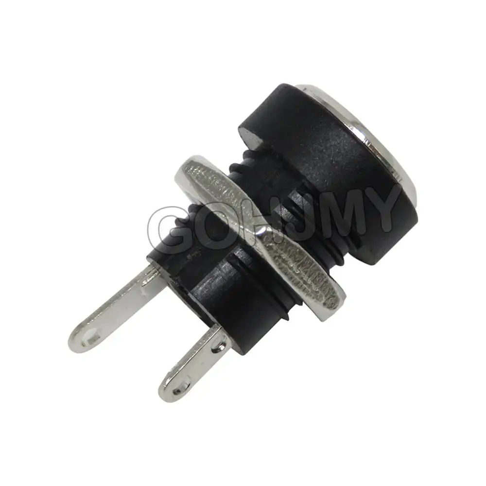 10PCS DC-022B for DC Power Supply Jack Socket Female Panel Mount Connector 5.5 mm x 2.1mm 5.5 mm x 2.5mm DC022B Connector 3A 12v