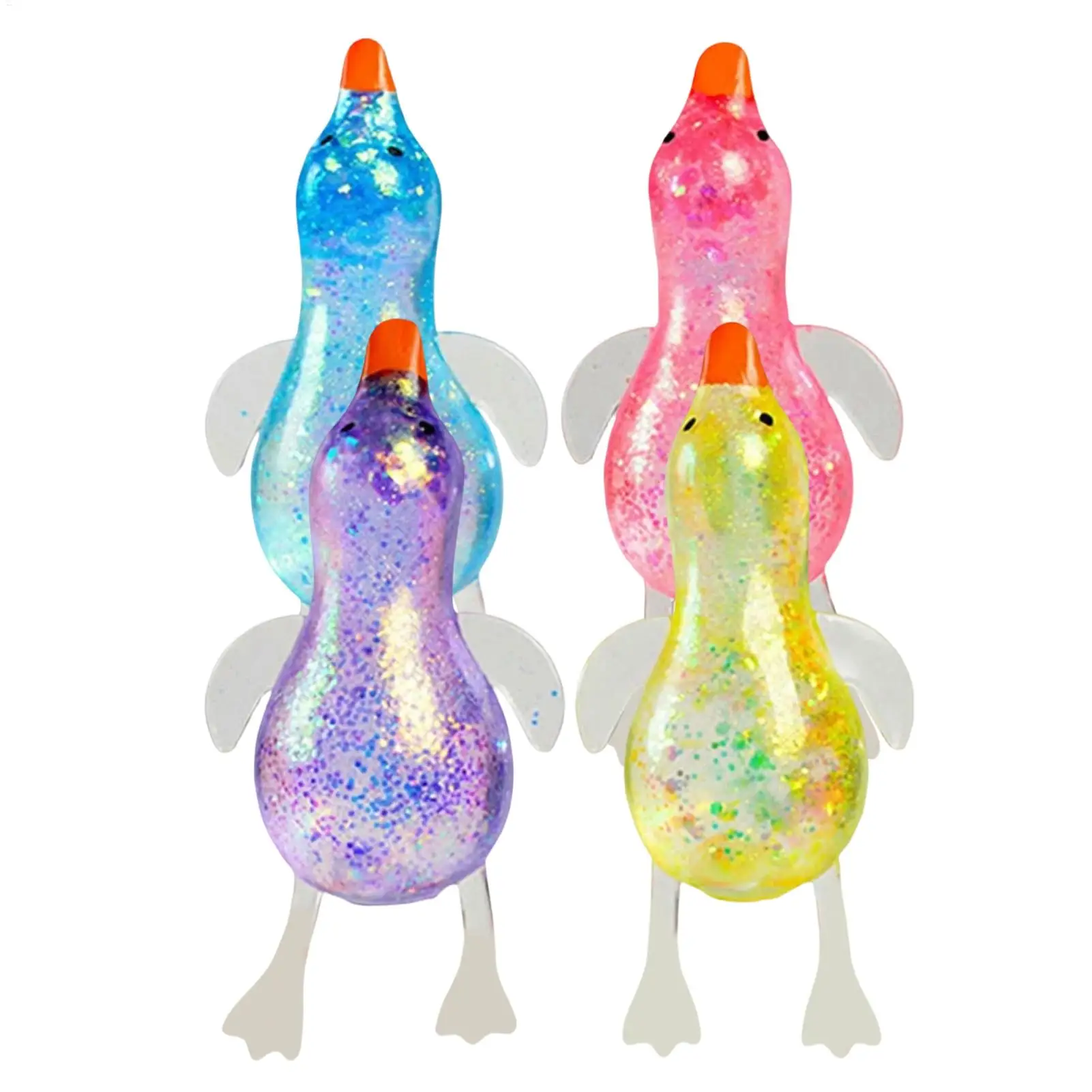 Stretchy Duck Squeeze Toys Animal Sensory Toy Fidget Hand Pinch Relaxation Ball for Teens Adults Animal Shape Work Study Home