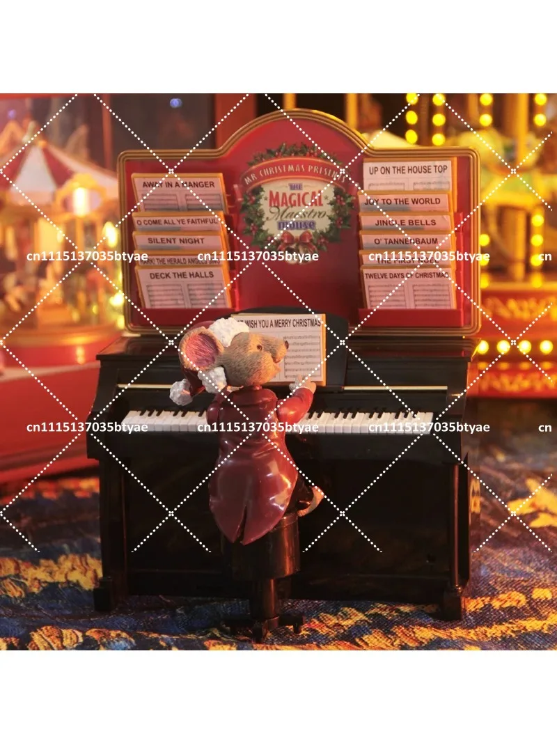Piano mouse music box music box little girl children men and women birthday gift