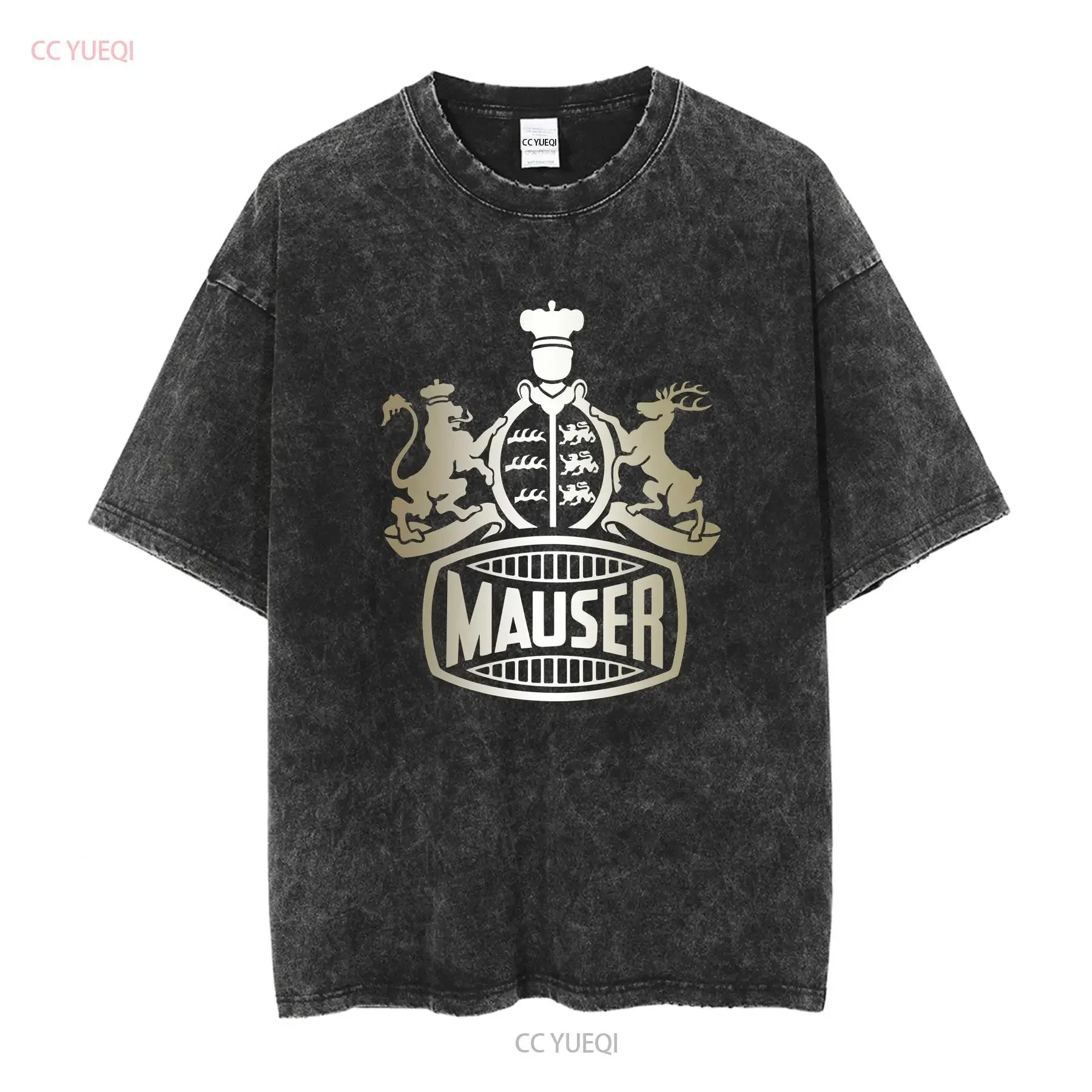 Mauser Firearms T Shirt German Guns k98 WW1 WW2 Logo Men's Gun Germany long or short sleeves vintage Washed homme