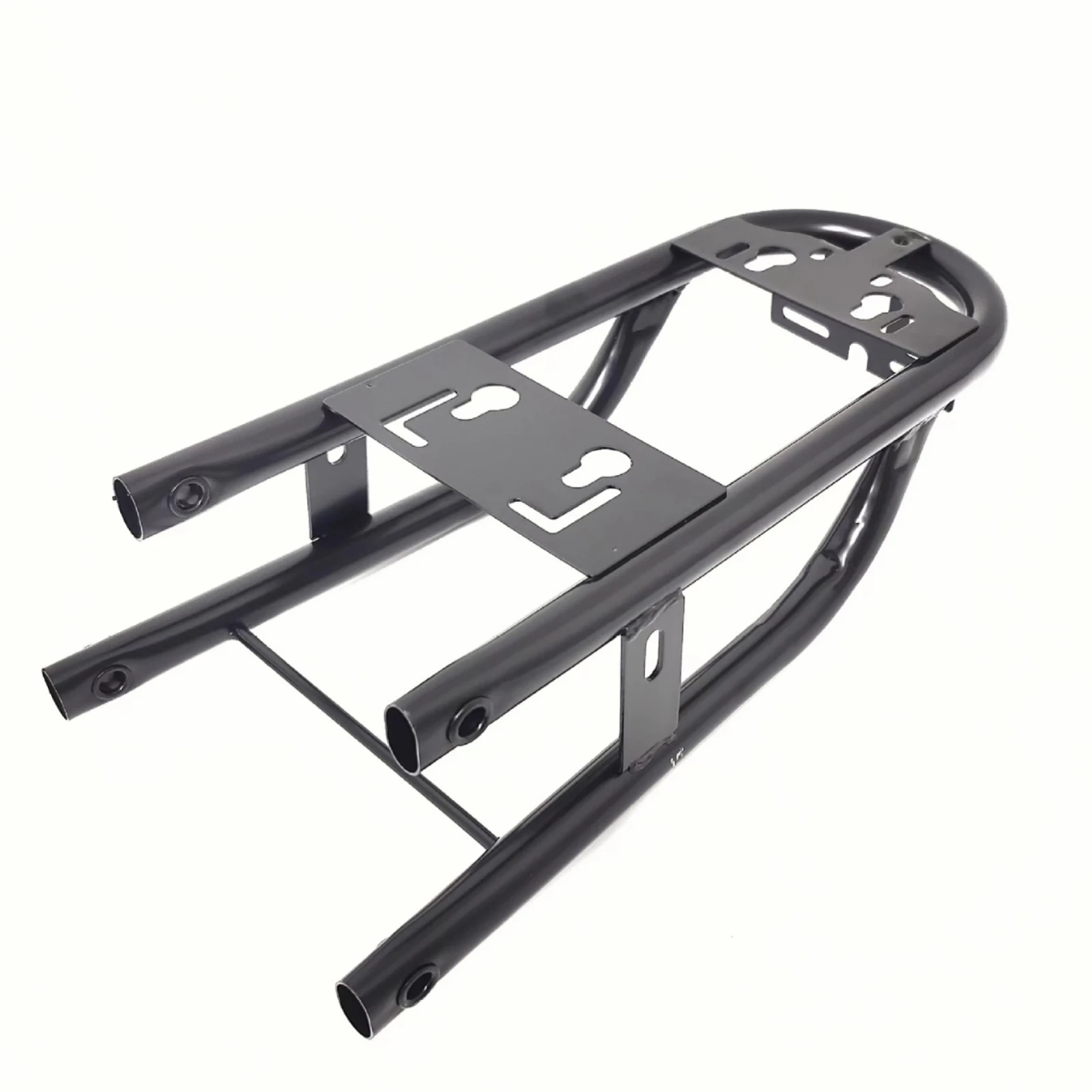 Electric Bike Rear Rack Heavy Duty Rear Luggage Rack w/ Mounting Plates Bike Cargo Carrier Long-Lasting Solid Vehicle Rear Rack