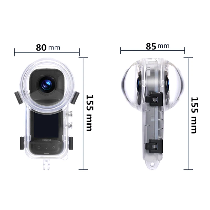 Invisible Dive Case 50M Waterproof Housing Cover Underwater Diving Box Shell Protect Frame For Insta360 X4 Camera Accessories