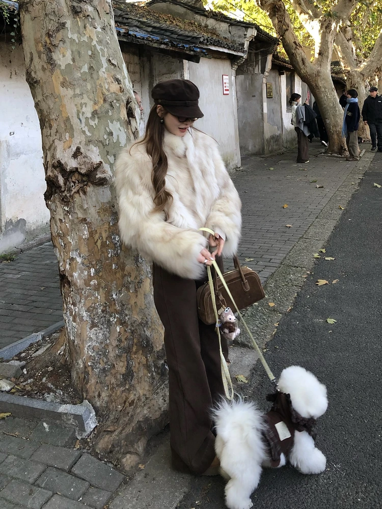 

Женские джинсы с высокой талией, на флисовой подкладке, в стиле ретро, слегка расклешенные, утягивающие, длинные брюки, осенние, повседневные, хлопковые, на молнии
