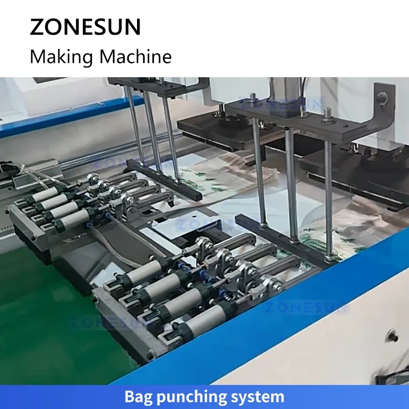 Zonesun Dual Channel Plastic Bag Making Machine Polythene Bag Making Machine Automatic Bag Production Machine ZS-PZD2