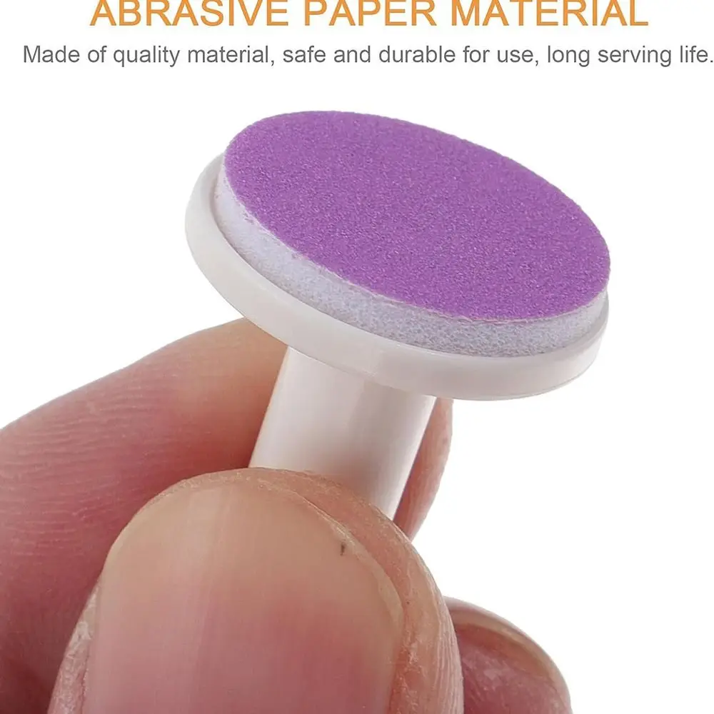 20pcs Abrasive Paper Baby Nail File Pads Nail Clipper Trimmer Refill Nail Trimmer Pads Grinder Nail Grinding Heads Infant