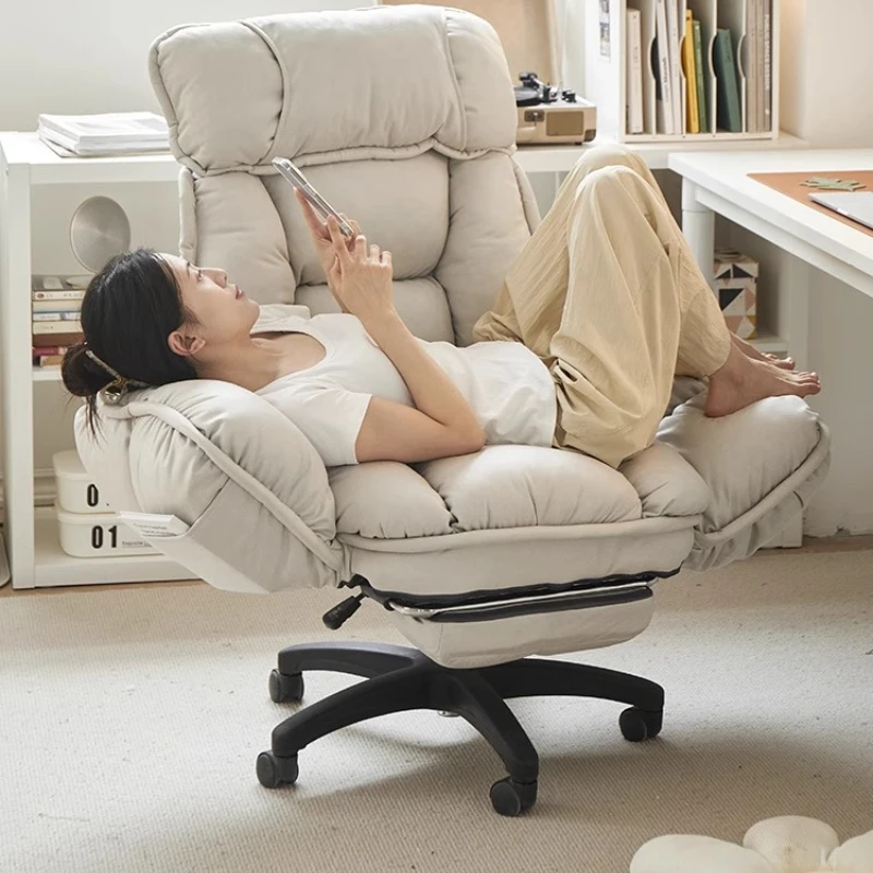 

Modern Adjustable Office Chair Back Support Comfy Salon Office Chair Recline Mobile Swivel Cadeira Escritorio Home Furniture