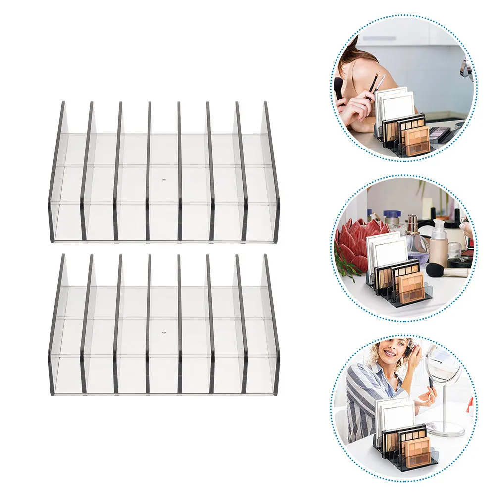 

Plastic Eyeshadow Organizer Transparent Multi-Layer Makeup Stand Storage Rack Durable Vanity Organizer Makeup Container