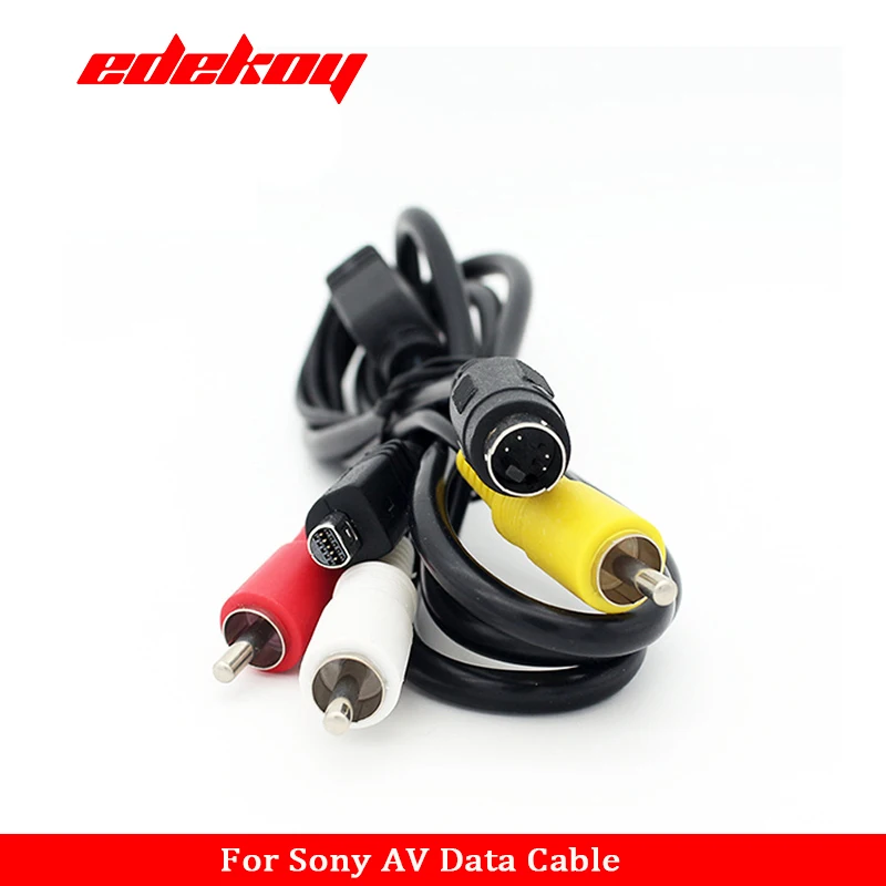 Sony camer VMC-30FS AV Cable 10-Pin DV Connector to 3RCA S-Video Sony DCR Handycam Camcorder Digital Camera VMC-15FS A/V Line