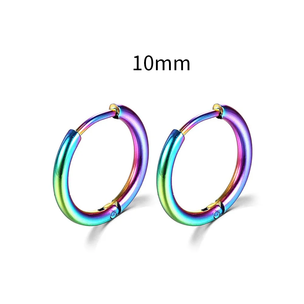 2022 neue Einfache Edelstahl Kleine Hoop Ohrringe für Frauen Männer Knorpel Ohr Piercing Schmuck Pendientes Hombre Mujer
