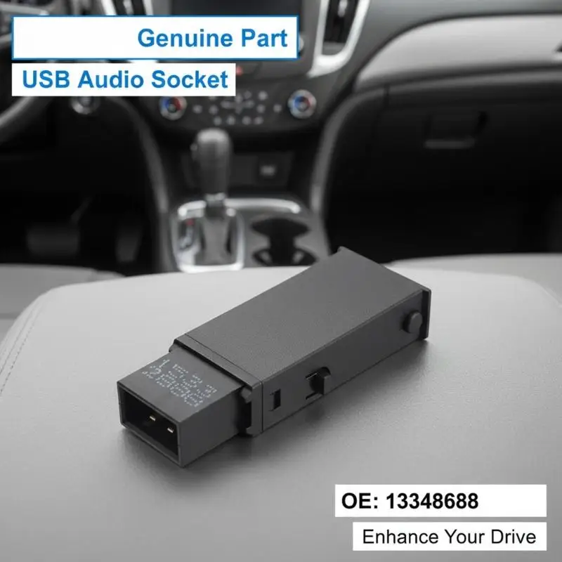 OEM 13348688 USB Port Adapter Connector Plug For Dashboards Enables Simultaneous Device Charging
