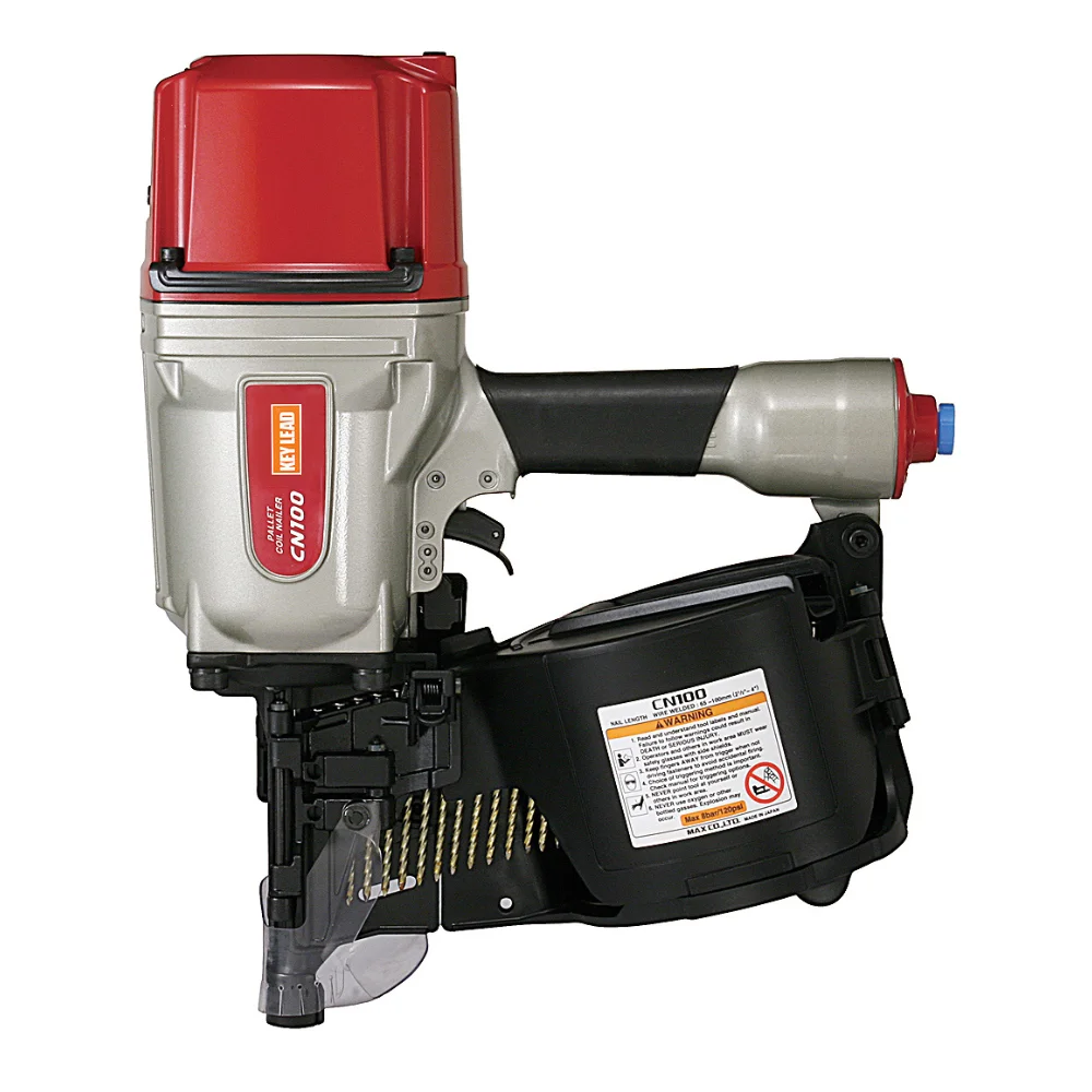 Framing Nail Gun Bobina Pneumática Siding Nailer Heavy Duty Air Nailer 15 Graus 21 a para Madeira Esgrima Decking Cn100