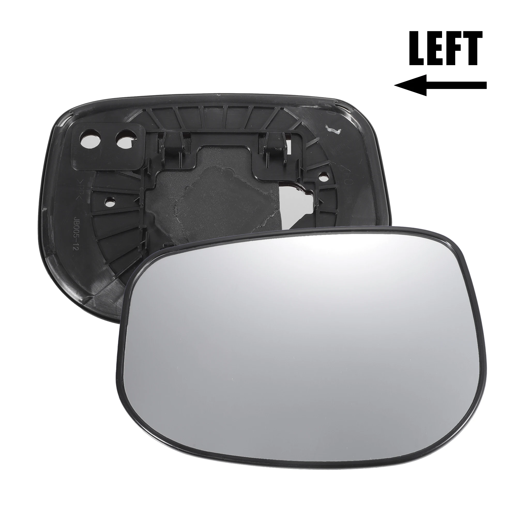 

Uxcell автомобильное зеркало заднего вида с левой стороны водителя, сменная опорная пластина, белое стекло без подогрева для Honda Jazz Fit 2009-2013