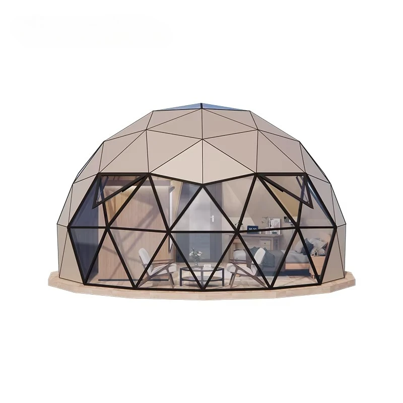 customize Custom Size Big Luxury Camping Geodesic Dome Tent Transparent Large Party Event Luxury Dome Tent