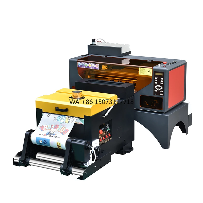 Máquina de impresión DTF de 4 colores, doble cabezal XP600, 30CM, A3 + DTF, impresora de transferencia de película para mascotas para todas las camisetas textiles