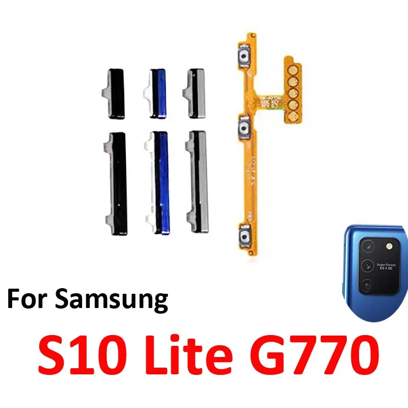 For Samsung Galaxy S10 Lite G770 G770F G770U1 Phone New Power Volume Button On Off Up Down Push Key Internal Flex Cable Parts