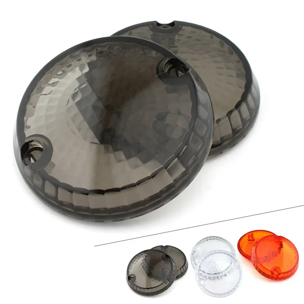 For Kawasaki Vulcan 1500 Classic Mean Streak 1600 750 800 900 1Pair Motorcycle Turn Signal Lens Cover Smoke/Clear/Amber - Image 2