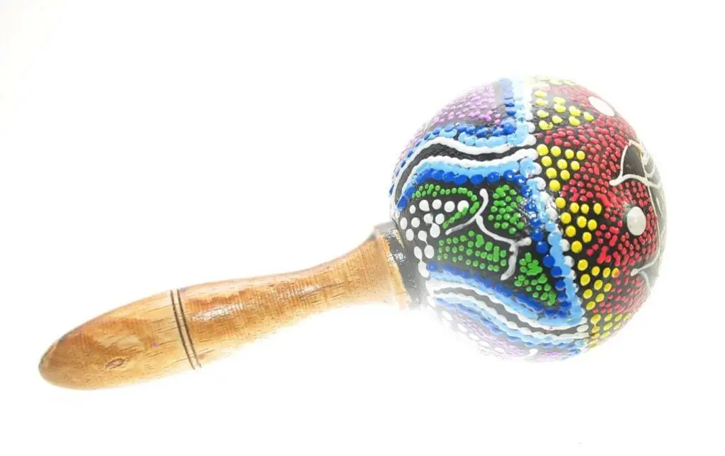 Madeira de coco marakas autêntico som ritmo