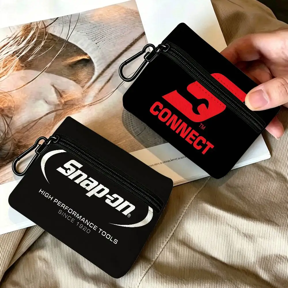 Tool Brand S-Snap-O-On Portable Oxford Fabric Mini Wallet Carabiner Design Small Coin Bag For Cards Keys Earphones