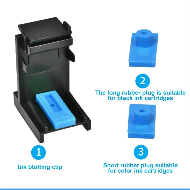 Inkt Navulling Gereedschap Rubber Pad Spuit Gereedschapset Multifunctionele Inkt Navulling Cartridge Clip Inkjet Printer Cartridges Navulling Kit