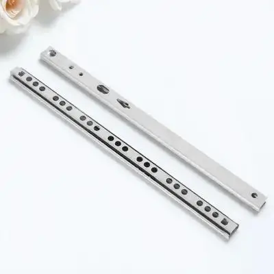 

2Pcs Narrow Steel Ball Bearing Drawer Slides Full Extension Side Mount for Kitchen Trash Can Slider Cabinet Dresser Wardrobe