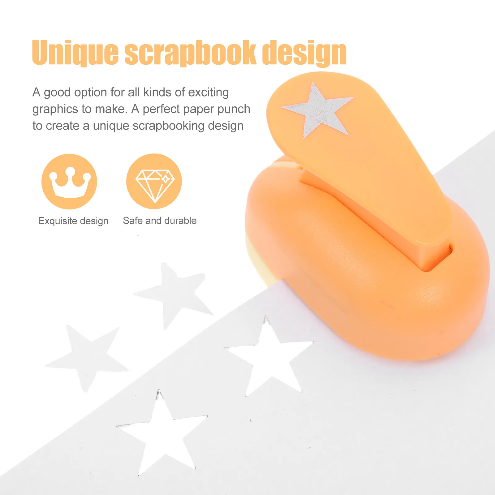 DIY Crafts Paper Puncher Manual Hole Punch Paper Punch Scrapbook Puncher Lightweight Portable for Label Tags Card Making Crafts