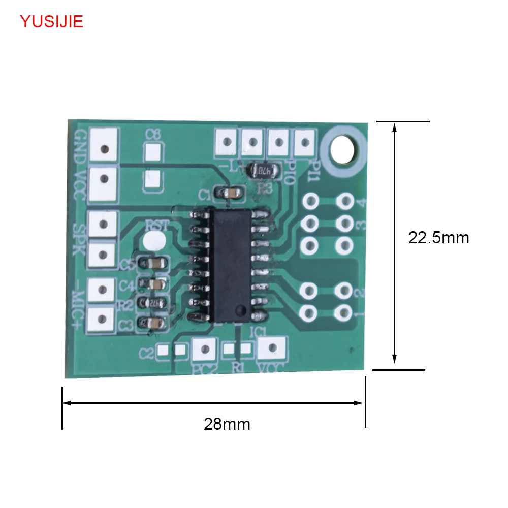 Modulo di cambio vocale dritto che simula robot per bambini maschio e femmina 4 tipi di discorso vocale Kit di montaggio fai da te YSJ-DY40