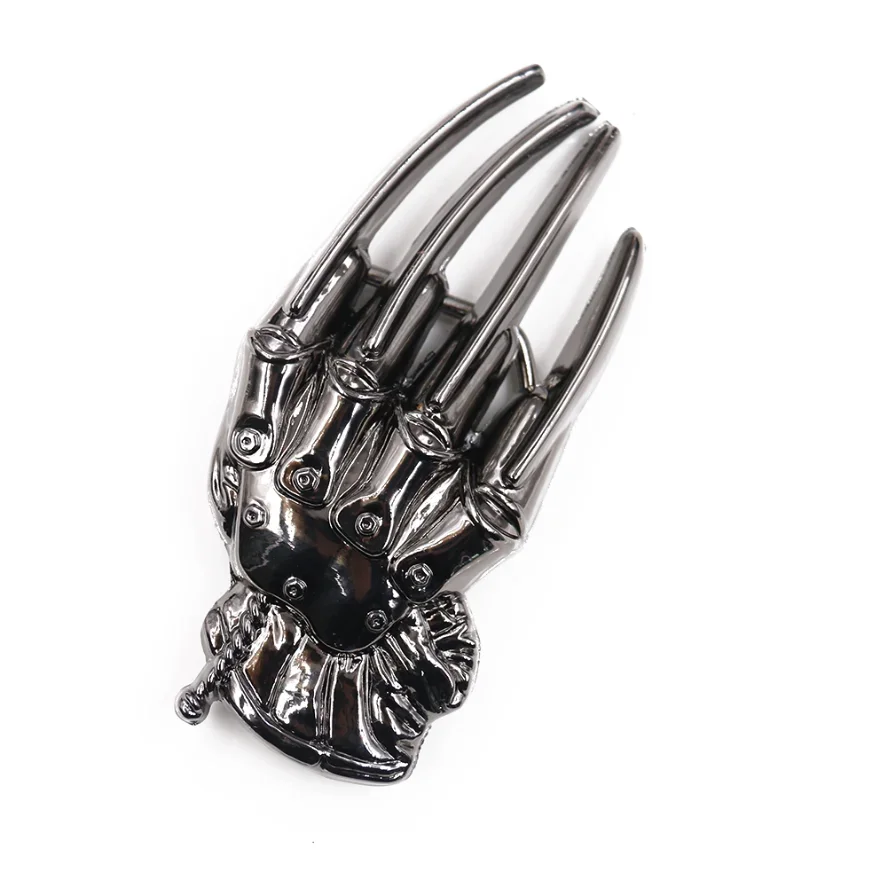 

1pc Hand Skeleton Men's Belt Buckles Metal Solid Rock Punk Western Belt Buckle Clip for Men DIY Belt Decor Fastener Accessories