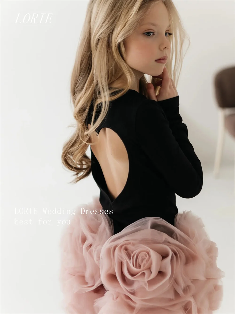 

LORIE Luxury Girl Dresses Minimalist Scoop Little Girl Dress Classical Cute Princess Dress Baby Girl Dresses Customized 2026