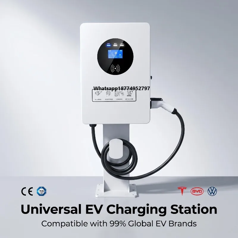 Three-Phases 380V OCPP Compatible EV Charger New 30KW Electric Charging Station Floor-Mounted CCS2 & GBT Interface Charging Pile