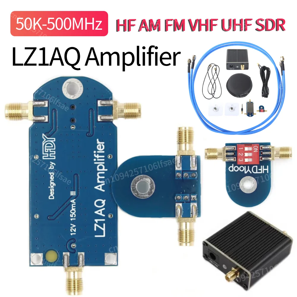 

Active Small Magnetic Loop Antenna Wideband 50K-500MHz Portable Magnetic Loop Antenna HF AM FM VHF UHF SDR Receiver Radio