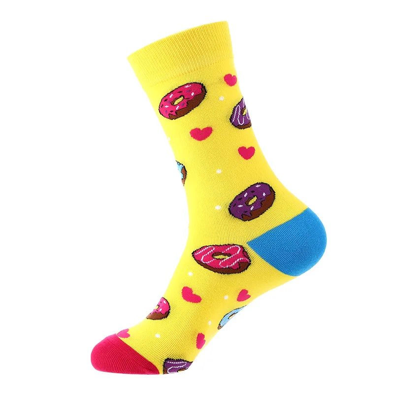 Cartoon Fruit Animal Cake flower Mixed Colors, Pure Cotton, INS Fashion Brand, Net Red, Casual Fashion Socks dla mężczyzn i kobiet — zdjęcie 2