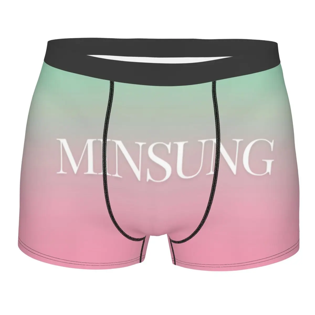 Male Cool Music Singer Minsung Underwear Boxer Briefs Men Breathbale Shorts Underpants
