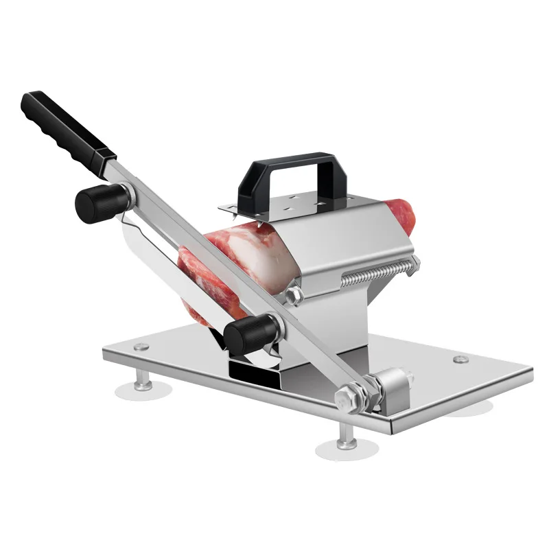 304 Stainless Steel Manual Meat Slicer Frozen Meat Cutter Household Commercial Beef Mutton Vegetable Slicer