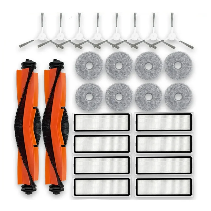 ل Xiaomi Mijia روبوت فراغ ممسحة 3S B108CN / B113CN الجانب الرئيسي فرشاة فلتر Hepa ممسحة الملابس التبعي