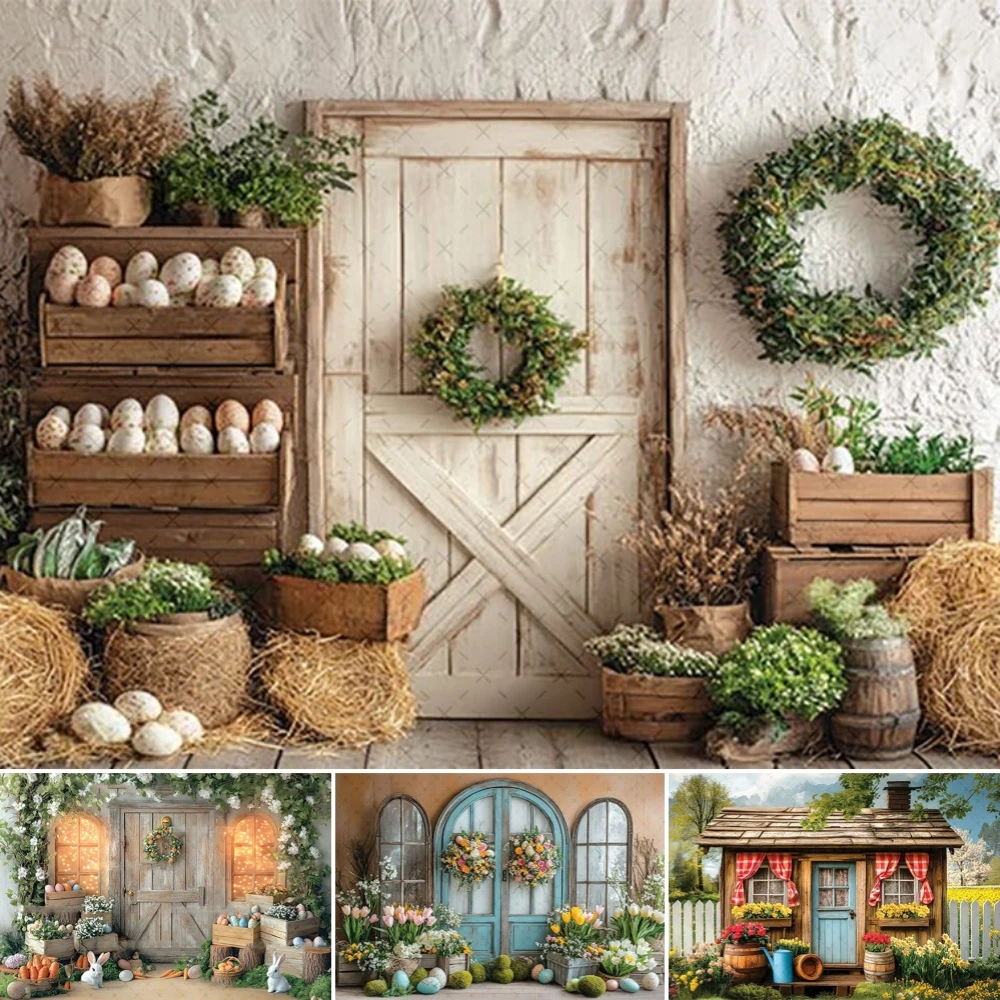 

Spring Easter Backdrop Photo Scene Tulip Florals Egg Indoor Window Kid Birthday Party Portrait Decor Photography Background