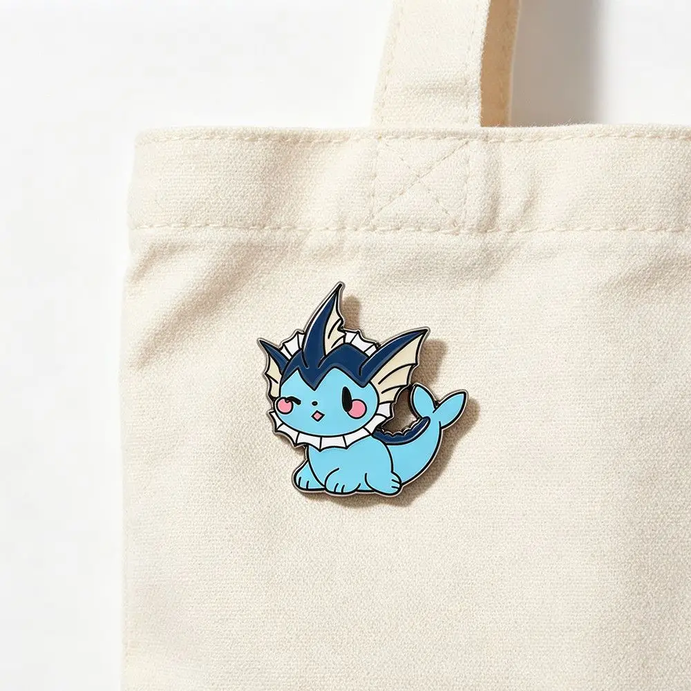 Cute Pokemon Eevee Enamel Pins Anime Metal Brooches Kawaii Eeveelution Lapel Badges Backpack Jewelry Gift view 4
