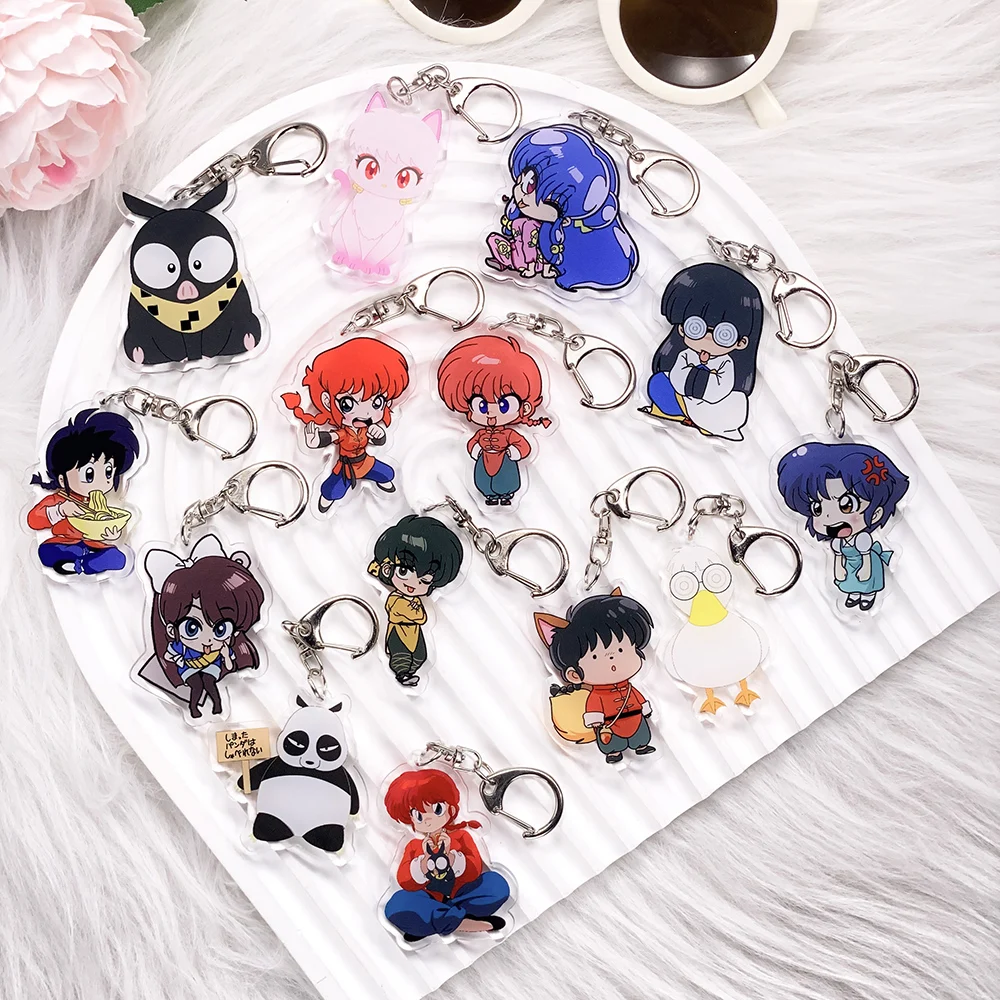 14pcs-chaveiro-de-acrilico-anime-ranma-1-2-acessorios-de-cartoon-pingente-engracado-e-fofo-para-mochila-presentes-para-amigos